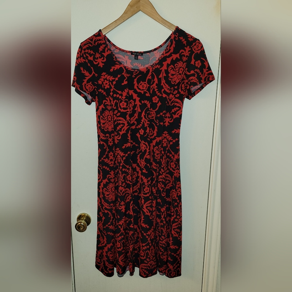Black and Red Dress